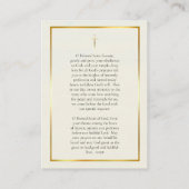 St. Franciscus Rooms Katholieke Gebed Kaart Plaatskaartje (Achterkant)