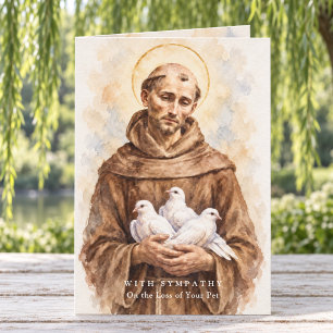 St. Franciscus van Assisi condoleance bij verlies  Kaart