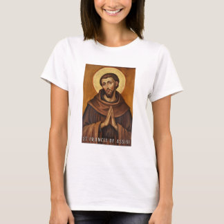 St. Franciscus van Assisi Katholiek T-shirt voor v