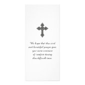 St. Franciscus van Assisi Vredes Gebed Sympathie K Reclamekaart (Achterkant)