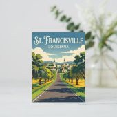 St. Francisville USA Briefkaart (Staand voorkant)