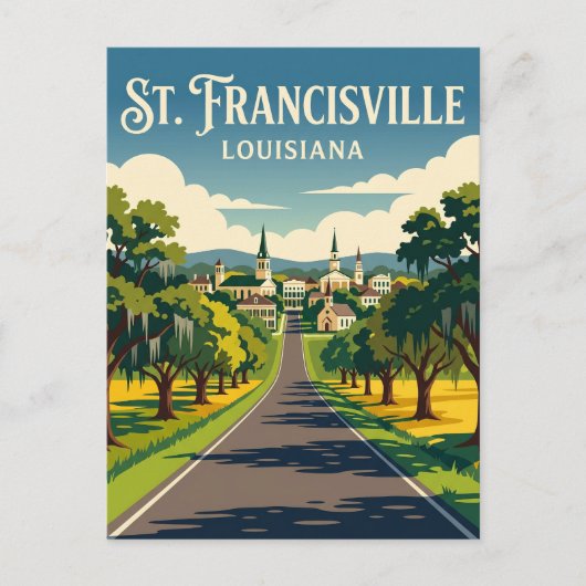 St. Francisville USA Briefkaart (Voorkant)