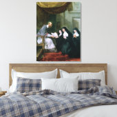 St. Francois de Sales Giving the Rule Canvas Afdruk (Insitu (Slaapkamer))