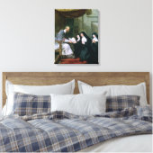 St. Francois de Sales Giving the Rule Canvas Afdruk (Insitu (Slaapkamer))