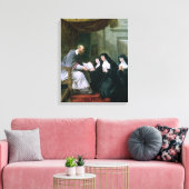 St. Francois de Sales Giving the Rule Canvas Afdruk (Insitu (Woonkamer))