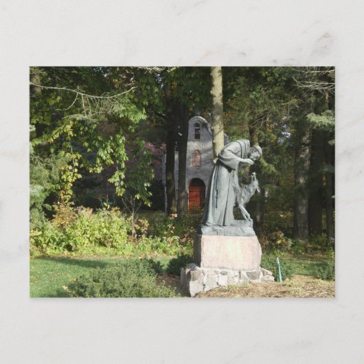 St. Franics en de Wolf van Gubbio Briefkaart (Voorkant)