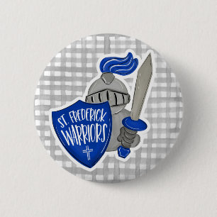 St. Frederick Warriors Ronde Button 5,7 Cm