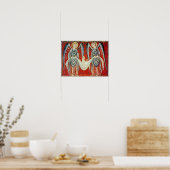 St. Gabriel en St. Raphael, c.1200 Poster (Keuken)