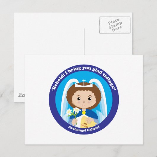 St. Gabriel the Archangel Briefkaart (Voorkant / Achterkant)