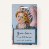 St. Gabriel the Archangel (detail; M 017) Badge (Achterkant)