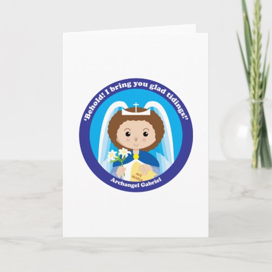 St. Gabriel the Archangel Feestdagen Kaart (Voorkant)