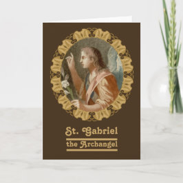 St Gabriel the Archangel (M11) Blanco groet Kaart