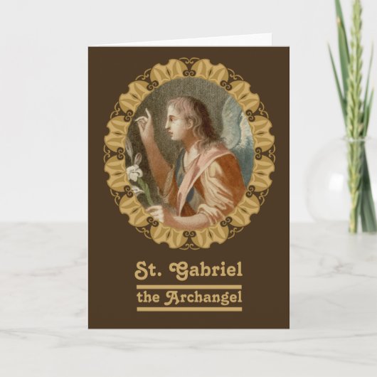 St Gabriel the Archangel (M11) Blanco groet Kaart (Voorkant)
