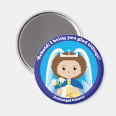 St. Gabriel the Archangel Magneet (Voorkant / Achterkant)