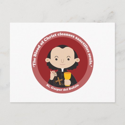 St. Gaspar del Bufalo Briefkaart (Voorkant)