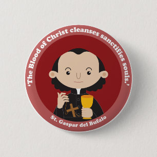 St. Gaspar del Bufalo Ronde Button 5,7 Cm