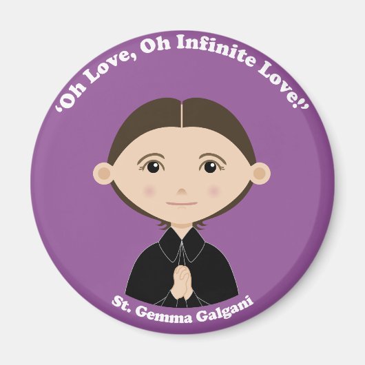 St. Gemma Galgani Magneet (Voorkant)