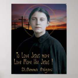 St. Gemma Galgani Poster