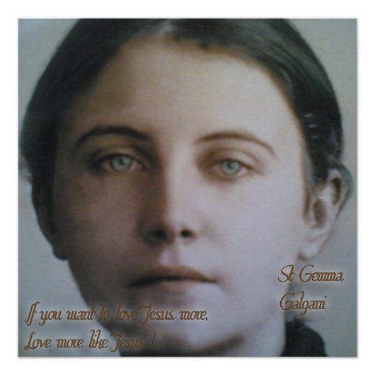 St. Gemma Galgani Poster (Voorkant)