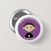 St. Gemma Galgani Ronde Button 5,7 Cm (Voorkant /achterkant)