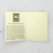 St. Gemma Galgani Sint van Rugpijn Heilige Kaart (Binnen)