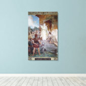 St. Genevieve Calming de Parisians Canvas Afdruk (Insitu (Houten vloer))