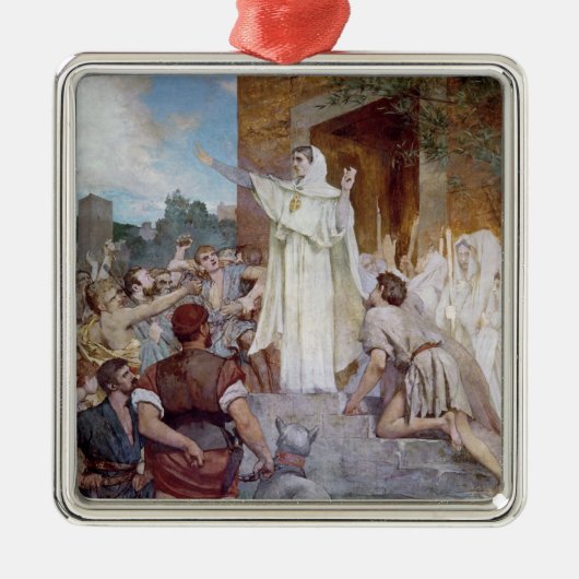 St. Genevieve Calming de Parisians Metalen Ornament (Voorkant)