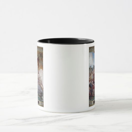 St. Genevieve Calming de Parisians Mok (Midden)