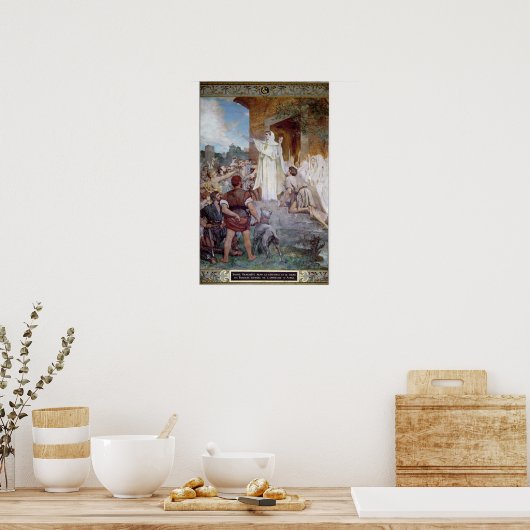 St. Genevieve Calming de Parisians Poster (Keuken)