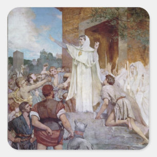 St. Genevieve Calming de Parisians Vierkante Sticker