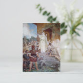 St. Genevieve die de Parijzenaars kalmeren Briefkaart (Staand voorkant)