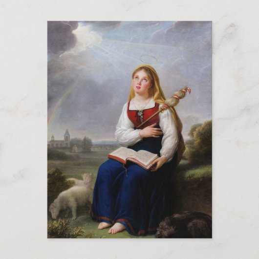 St. Genevieve door Elisabeth Vigee Le Brun Briefka Briefkaart (Voorkant)