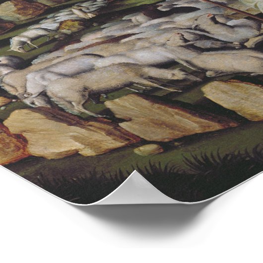 St. Genevieve Guarding haar lot Poster (Hoek)