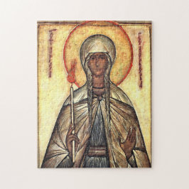St. Genevieve of Paris Orthodox Christian Icon Legpuzzel