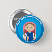 St. Genevieve Ronde Button 5,7 Cm (Voorkant /achterkant)