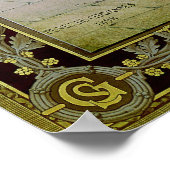 St. Genevieve Watches over de slaapstad Poster (Hoek)