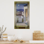 St. Genevieve Watches over de slaapstad Poster (Keuken)