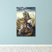 St. George 2 Canvas Afdruk (Insitu (Houten vloer))