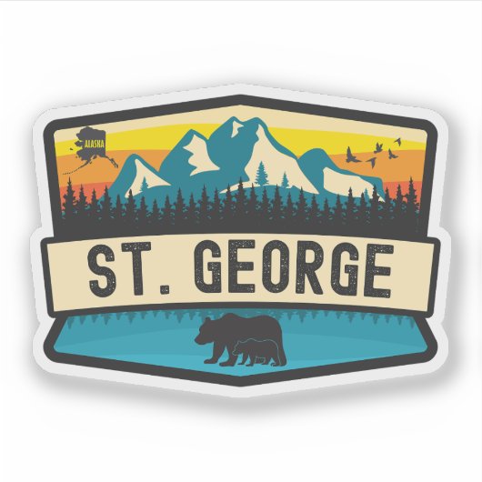 St. George, Alaska Sticker (Voorkant)