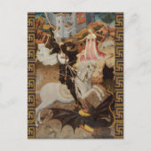 St. George and The Dragon by Bernat Martorell Briefkaart (Voorkant)