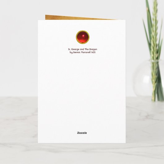 St. George and The Dragon by Bernat Martorell Kaart (Achterkant)