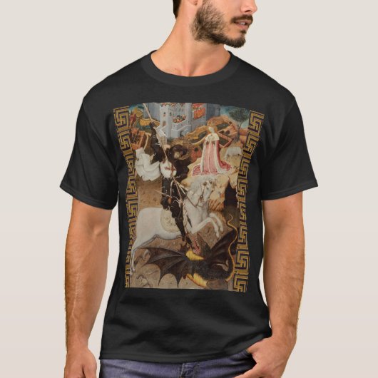 St. George and The Dragon by Bernat Martorell T-shirt (Voorkant)