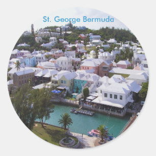 St. George Bermuda Ronde Sticker