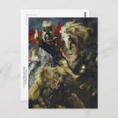 St. George bevalt de draak van Peter Paul Rubens Briefkaart (Voorkant / Achterkant)