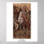 St. George by Carlo Crivelli Poster (Voorkant)