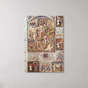 St. George doodt Dragons Canvas Afdruk