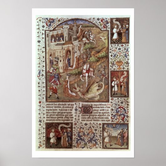 St. George doodt Dragons Poster (Voorkant)