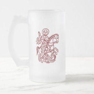 St George Draak Jeruzalem Kruis Erfgoed Tattoo Matglas Bierpul