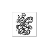 St George Draak Jeruzalem Kruis Erfgoed Tattoo Rubberstempel (Afrduk)