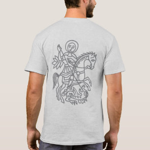St George Draak Jeruzalem Kruis Erfgoed Tattoo T-shirt